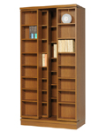 3重スライド書棚 雅(みやび) 3M-90