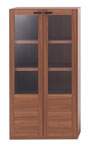 LIVING SHELF 幅60cmガラス扉付き GFD-60/GFS-60 リアルウォルナット