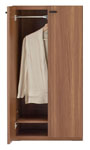 LIVING SHELF 幅60cm洋服板扉付きタイプ KCD-60/KCS-60 リアルウォルナット