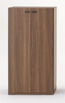 LIVING SHELF 幅60cm板扉付き KFD-60/KFS-60 リアルウォルナット