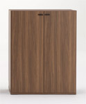 LIVING SHELF 幅90cm板扉付き KFD-90/KFS-90 リアルウォルナット