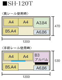 XChI @ 237cm 120cm t SH-120T  A4{bNX F ŒI 1 I 5<br> A4{bNX F ŒI 1 I 5<br>E A3{bNX F ŒI 1 I 4<br>O B5{bNX F ŒI 1 I 6<br>OE B6{bNX F ŒI 1 I 8