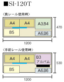 XChI @ 197cm 120cm t SI-120T  A4{bNX F ŒI 1 I 4<br> A4{bNX F ŒI 1 I 4<br>E A3{bNX F ŒI 1 I 3<br>O B5{bNX F ŒI 1 I 5<br>OE B6{bNX F ŒI 1 I 7